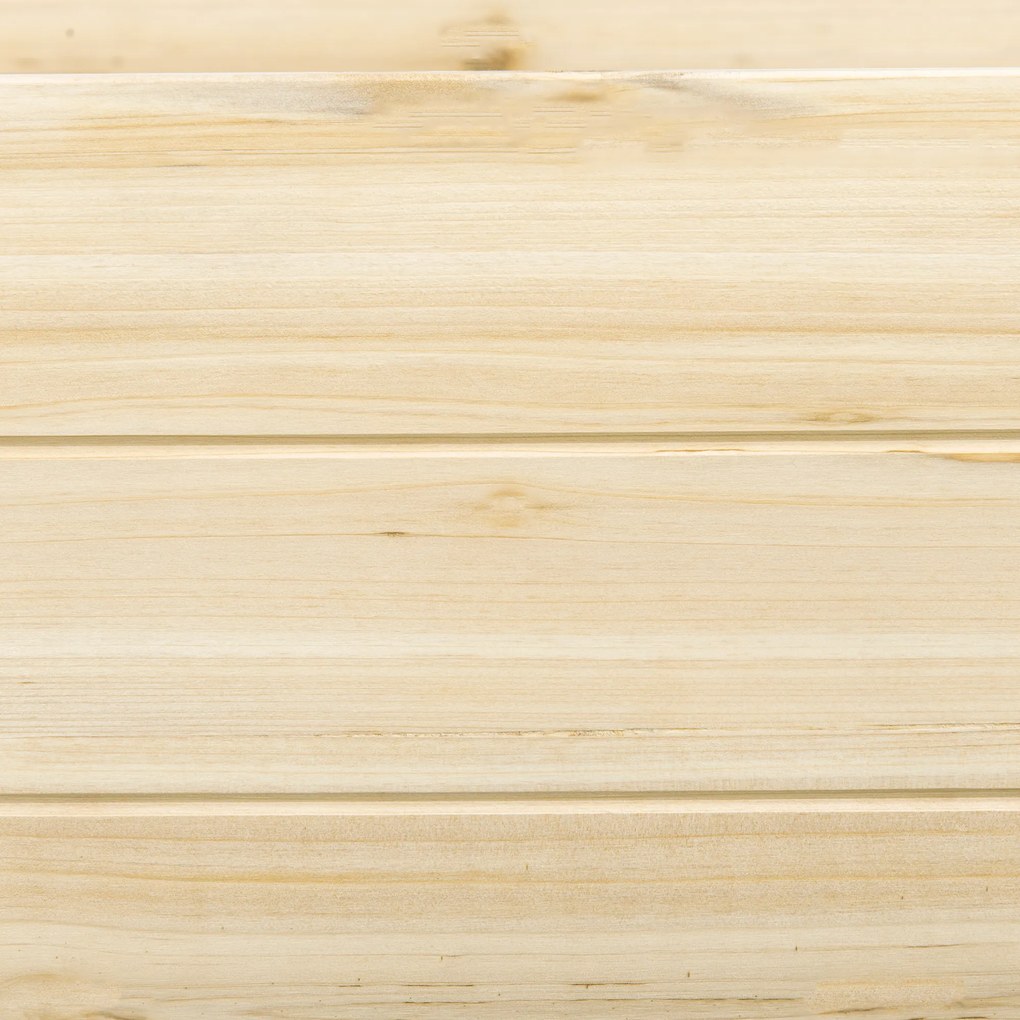 Outsunny Skrzynka na kwiaty z drewna naturalnego Duża sadzarka ogrodowa z 2 miejscami na warzywa 244x615x27cm | Aosom PL