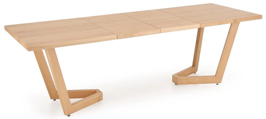 MASSIVE 3 stół rozkładany 160-250x90x77 cm dąb naturalny 6-10 osobowy