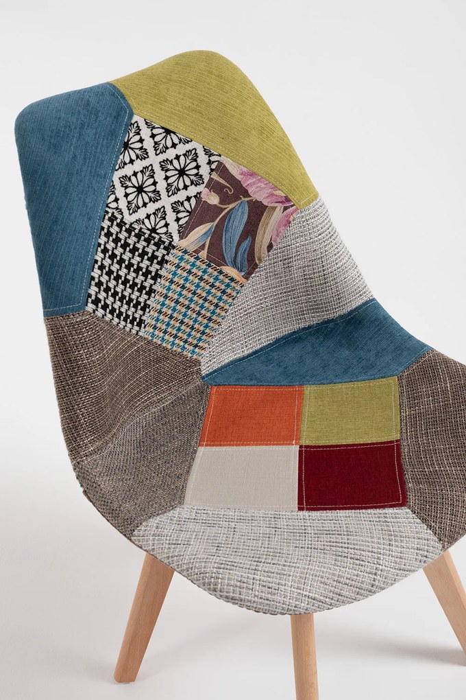 Zestaw 4 Krzese Synk Patchwork