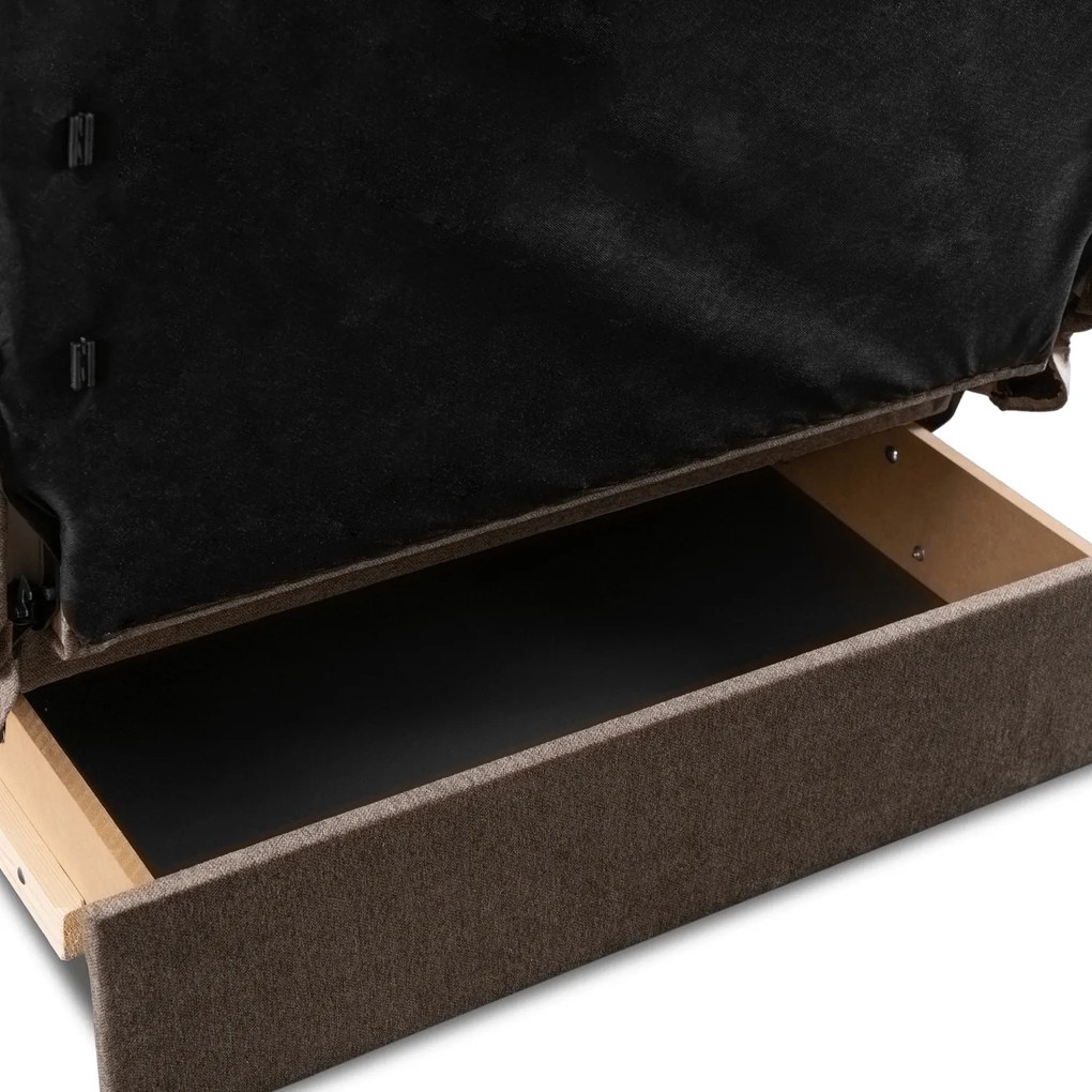 Dwuosobowy fotel do spania Milan 2, beżowa tkanina