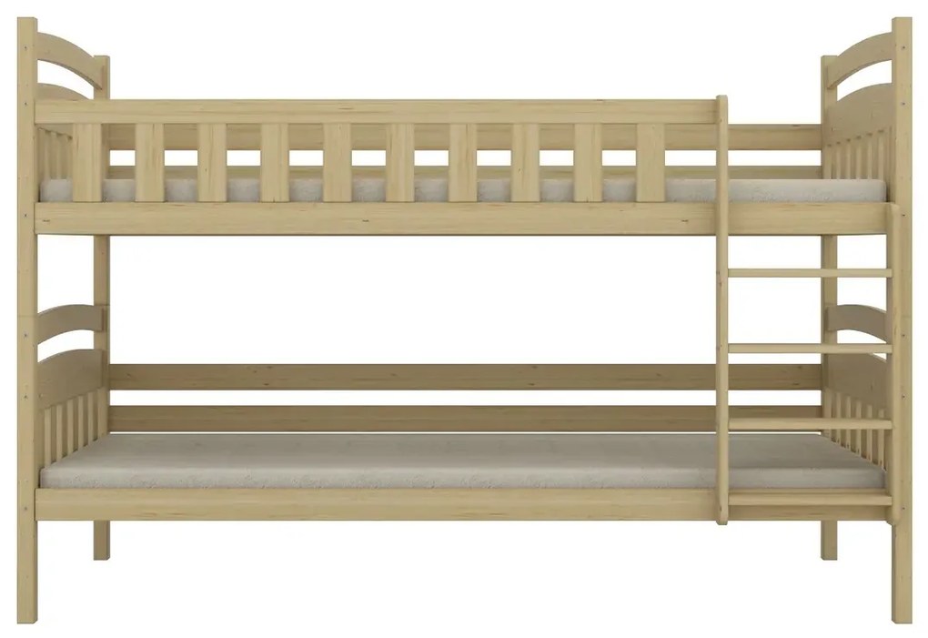 Łóżko piętrowe JULITA 160x80 sosna lakierowana drewniane KOCOT KIDS