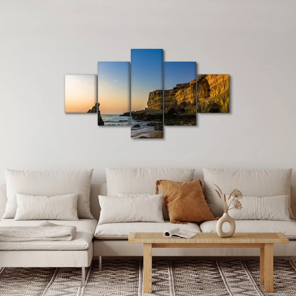 Obraz - klif morski (125x70 cm)