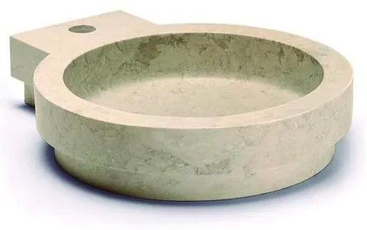 Bathco 00338 - Umywalka nablatowa ICONO 40x45 cm, kamień/beżowy