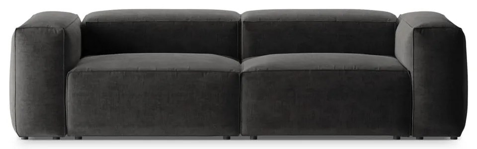 Ciemnoszara sofa 264 cm Bergano – Cosmopolitan Design