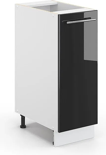 Szafka apteczna antracyt wysoki połysk 30x51.6x82 fame-line