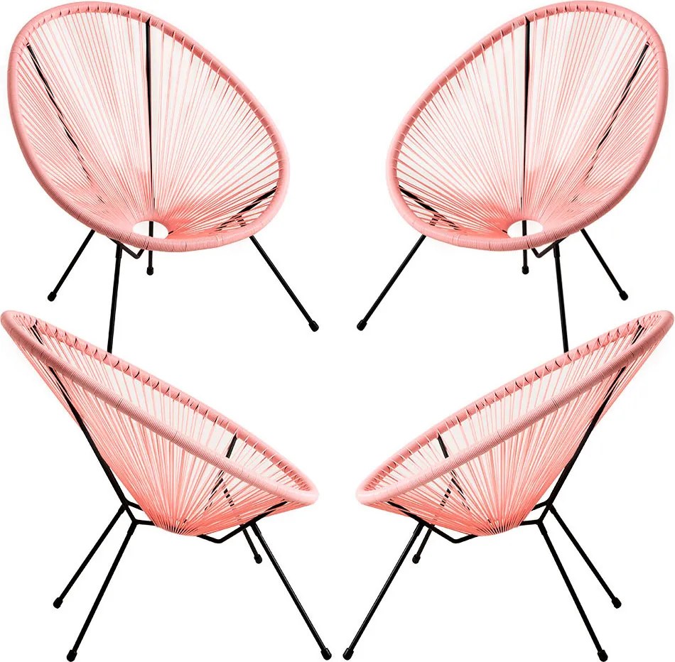 Zestaw 4 krzese Karibic