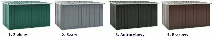 Antracytowa skrzynia do ogrodu F5-A65