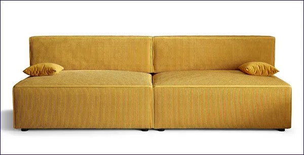 Żółta rozkładana sofa K5-L02