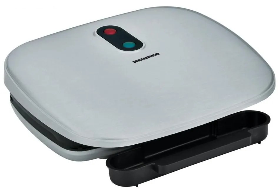 Heinner HEG-F1000SL - Grill kontaktowy 1000W/230V matowy chrom/czarny