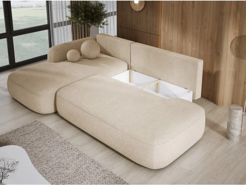 Narożnik wolnostojący BABU układ L Lewy Tkanina NOWORNEVER 06