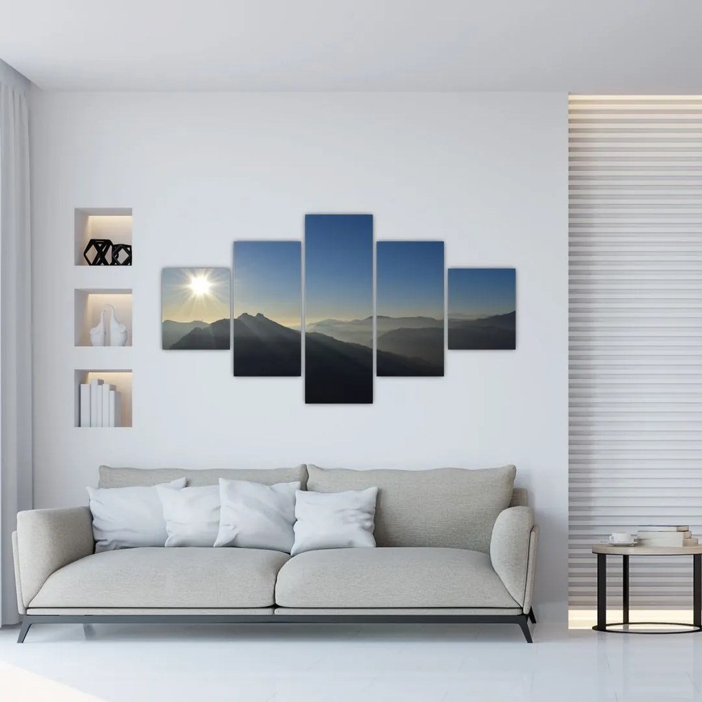 Obraz - Nad szczytami gór (125x70 cm)