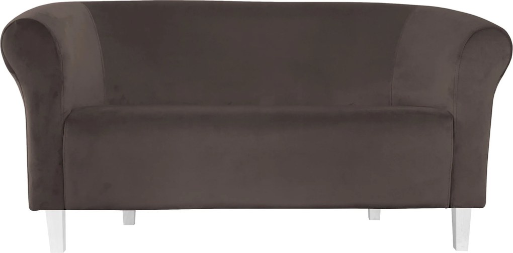 Sofa Milo tkanina Welur wygodna sofa tapicerowana do salonu i poczekalni : Kolor nogi - Biała, Kolor tkaniny - VELVET - MG05, Typ tkaniny - Velvet, Wysokość nogi - 15 cm
