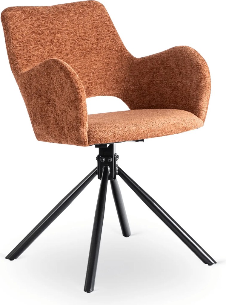 Krzesło Tapicerowane FLAV Rude Nowoczesne