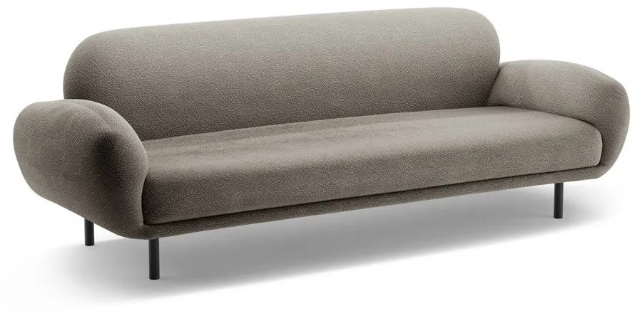 Szara sofa z materiału bouclé 208 cm Poppy – Micadoni