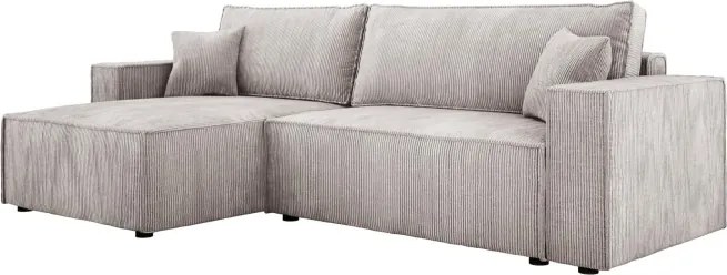 Narożnik POSO XL Lewostronny zestaw z poduszkami wolnostojący tkanina POSO 100 WERSAL