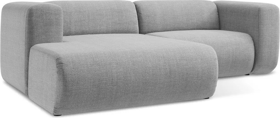 Jasnoszary narożnik (lewostronny/z szezlongiem) Ekahi – Makamii