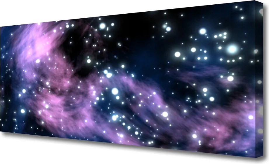 Obraz drukowany na płótnie Galaktyczna Podróż przez Kosmos