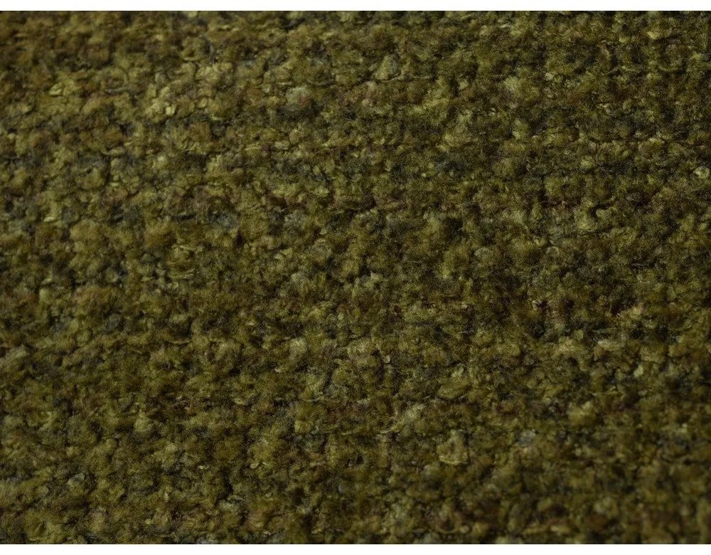 Ciemnozielone tapicerowane łóżko dwuosobowe ze stelażem 180x200 cm Makana – Makamii