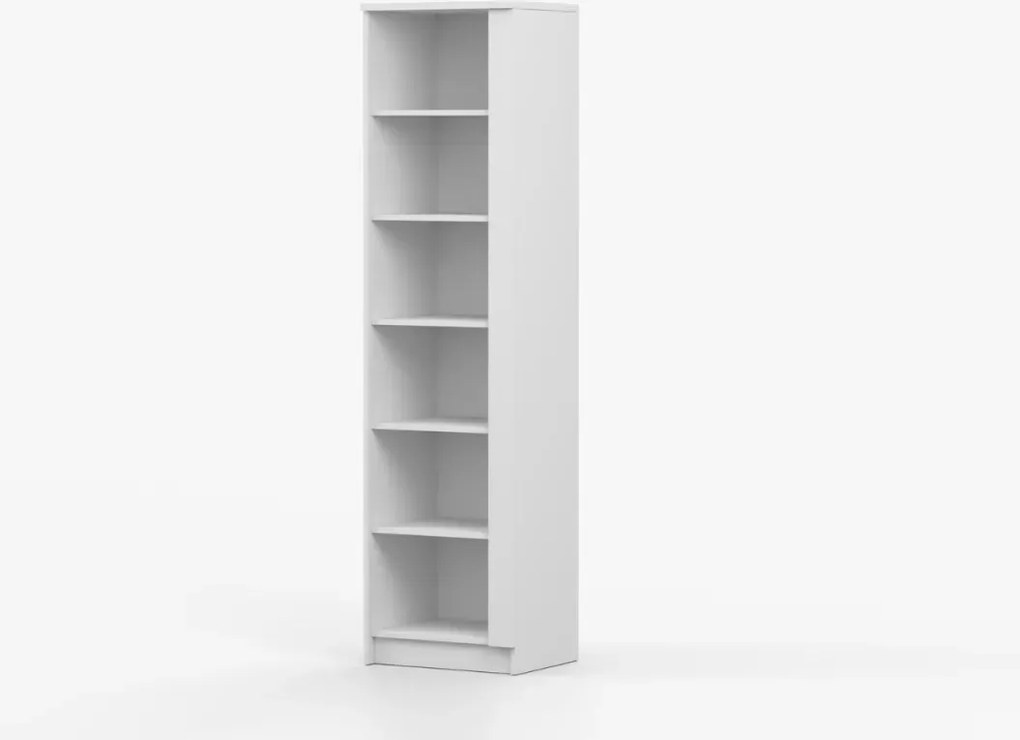 Regał dziecięcy Ratel 50 cm – biały otwarty z półkami, biblioteczka do pokoju dziecięcego