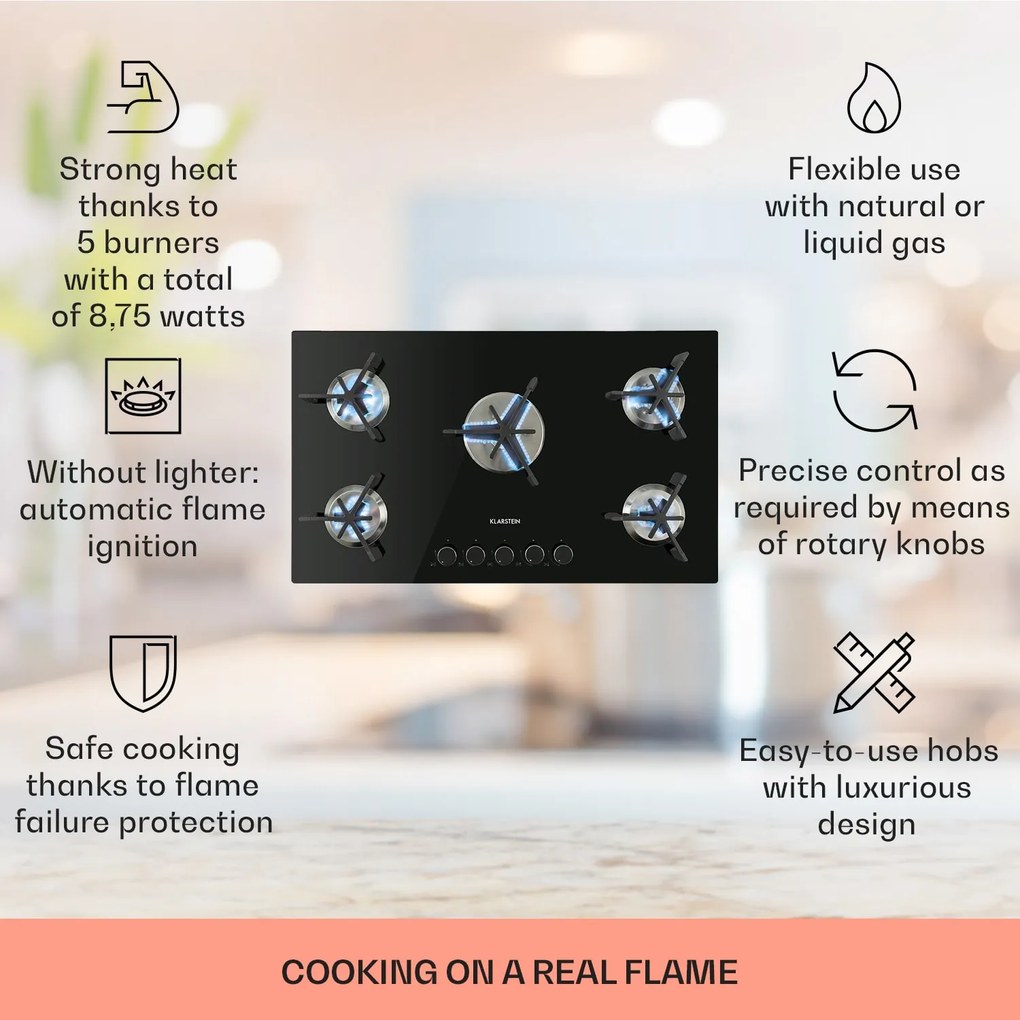 Klarstein Trifecta 5 płyta gazowa
