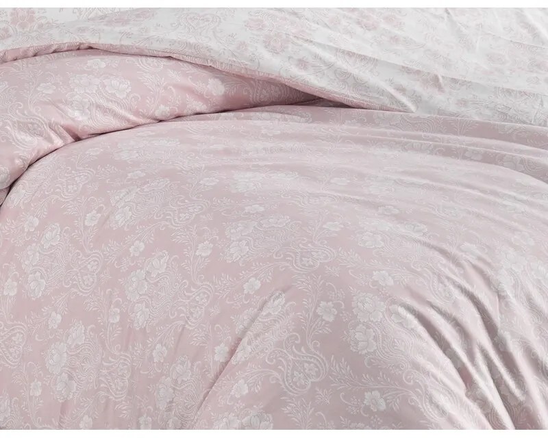 BedTex Bawełniana pościel Almina pudrowa, 140 x 220 cm, 70 x 90 cm, 140 x 220 cm, 70 x 90 cm