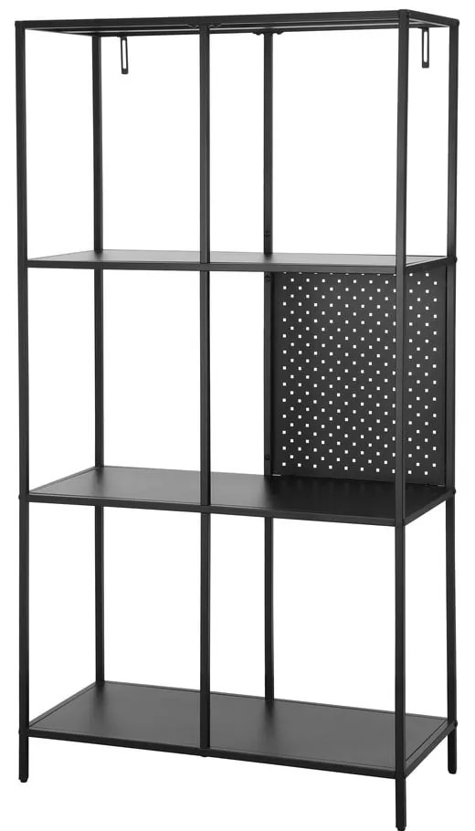 Czarny metalowy regał 75x144 cm Charleston – Støraa