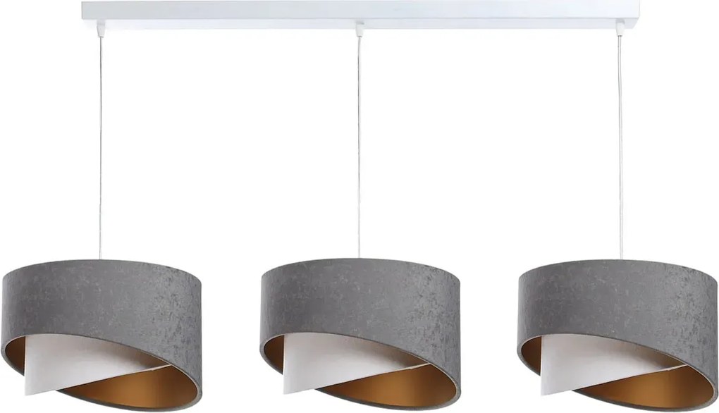 Potrójna duża lampa wisząca nad stół G4-T18