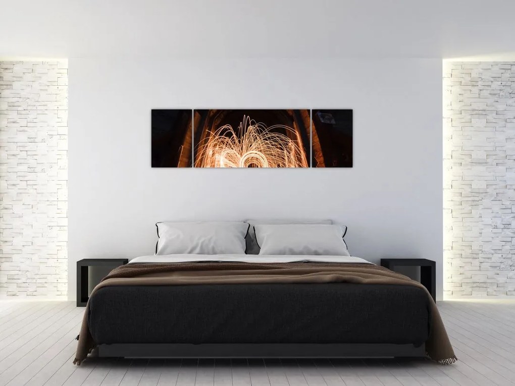Obraz - Pokaz świateł na torach (170x50 cm)