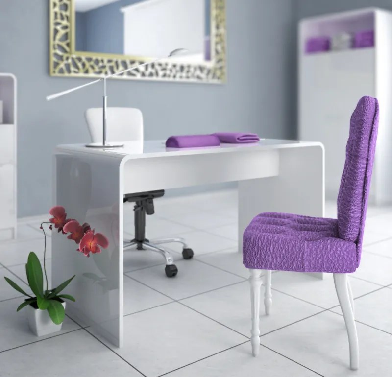 Biurko Manicure Hubertus White&amp;White do gabinetów kosmetycznych