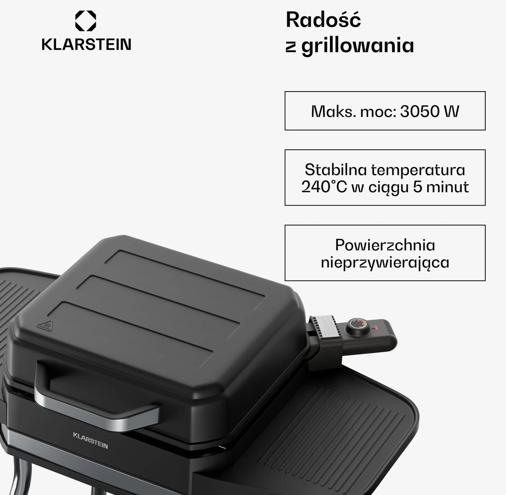 Klarstein Gatsby grill elektryczny, 3050 W