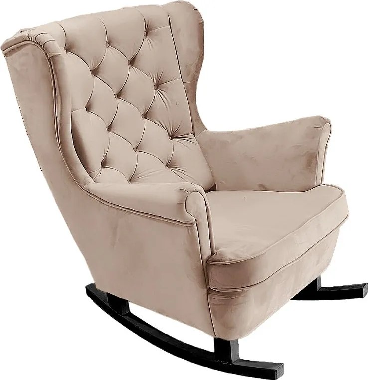 Fotel Relax z Tapicerowanym Siedzeniem i Podłokietnikami, Fotel TV 102x81x95cm Cappuccino_29811