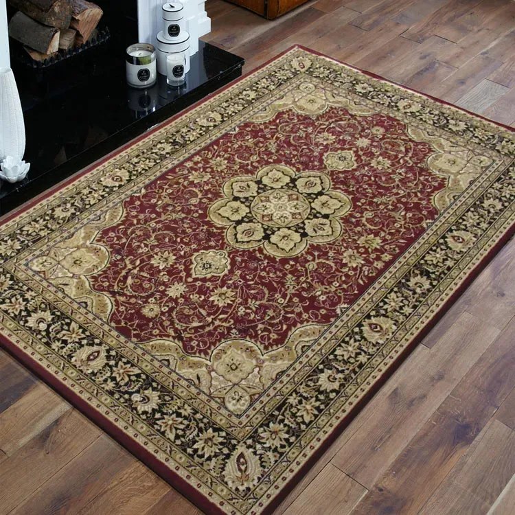 Czerwony elegancki dywan w stylu retro L0-S32