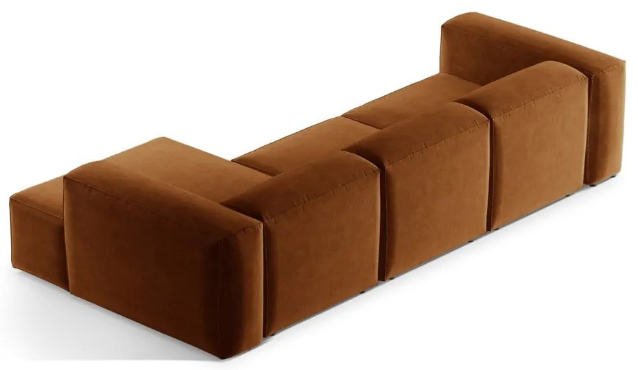 Ceglasty narożnik (prawostronny/z szezlongiem) Bergamo – Cosmopolitan Design