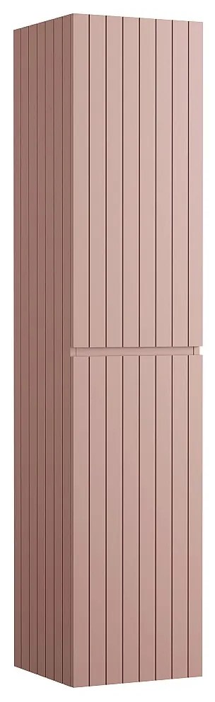Wiszący słupek łazienkowy w kolorze różowym z prążkowaną fakturą – wys. 160 cm – SATARA