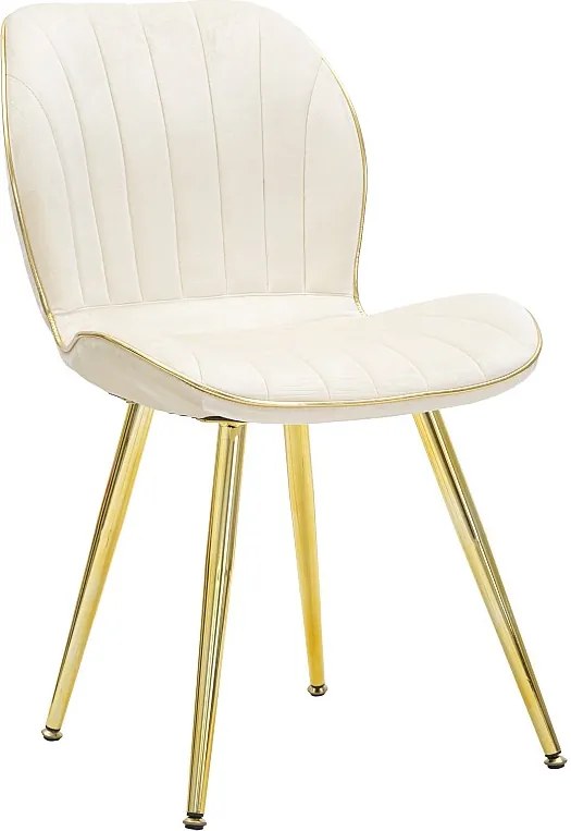 Krzesło Paris Space Cream/Złote Zestaw 2 szt. 46X58X77 cm