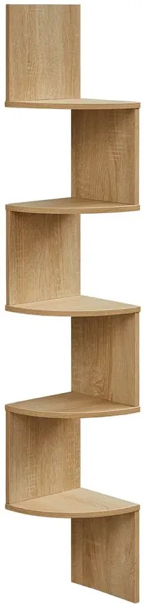 Półka wisząca narożna dąb sonoma - Goldora