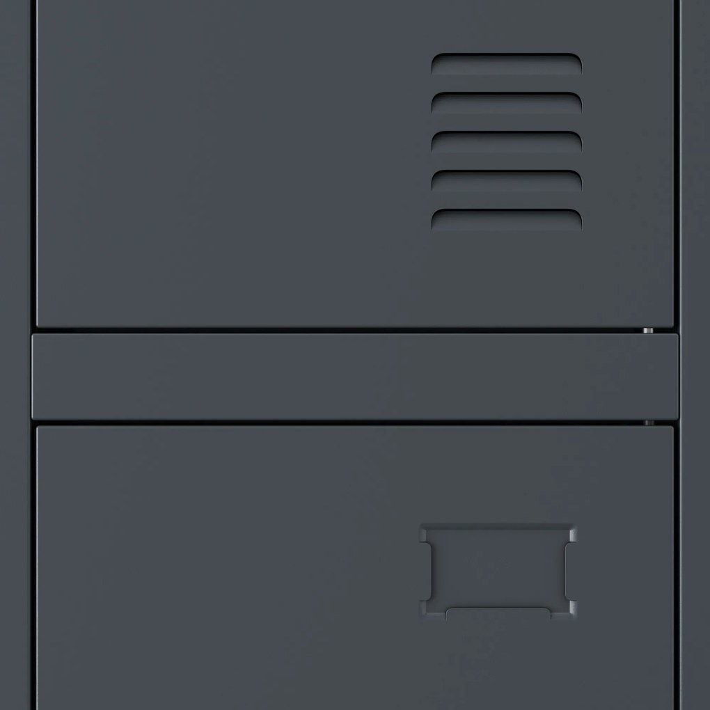 Szafka socjalna ubraniowa BHP antracytowa IGOR 1 Plus 316,5 x 1850 x 450 mm