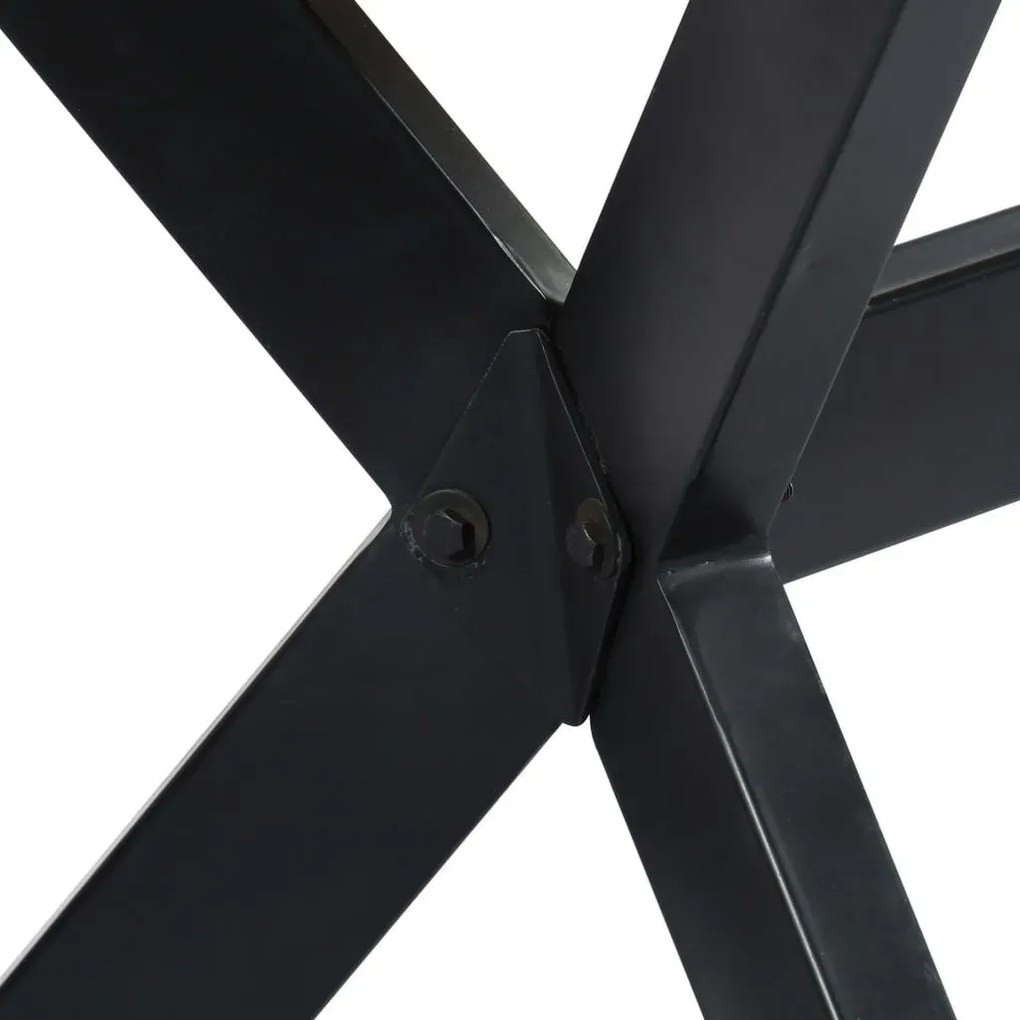 Loftowy stół z drewna sheesham Glefro – brązowy