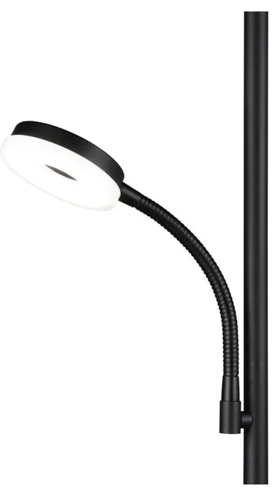 Czarna lampa stojąca LED (wysokość 178 cm) Specter – Trio