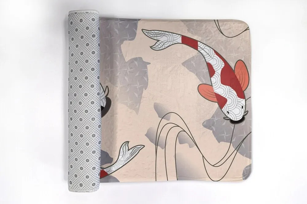 Dywanik łazienkowy antypoślizgowy Dywanik łazienkowy antypoślizgowy Rybki Koi