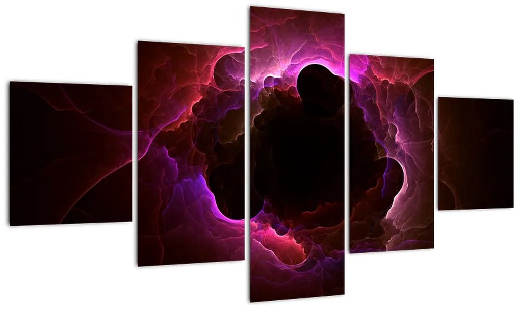 Obraz - abstrakcja chmur (125x70 cm)