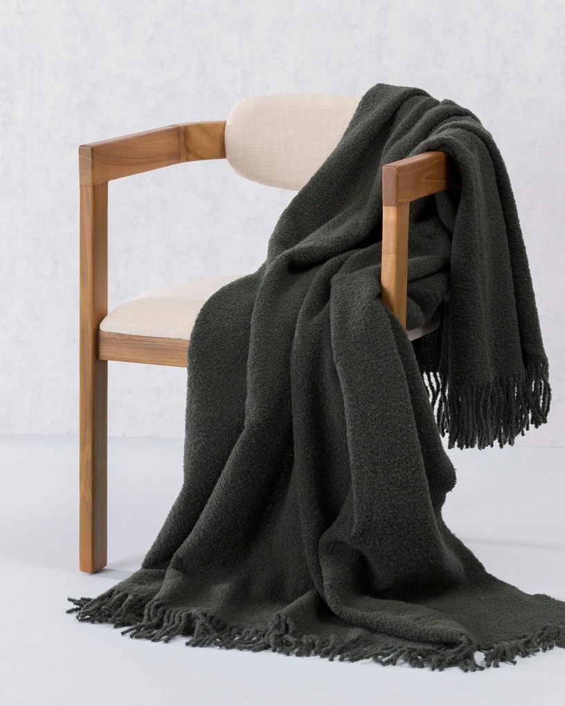 Pled Boucle 140x200cm laurel green
