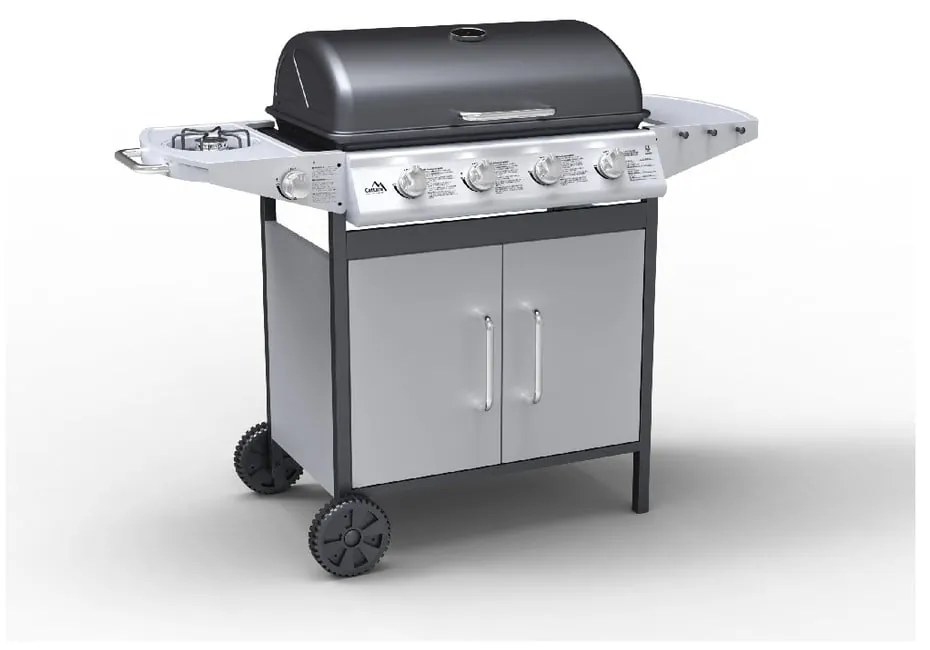 Grill ogrodowy na gaz z kółkami Cattara Master Chef Flame Tamer