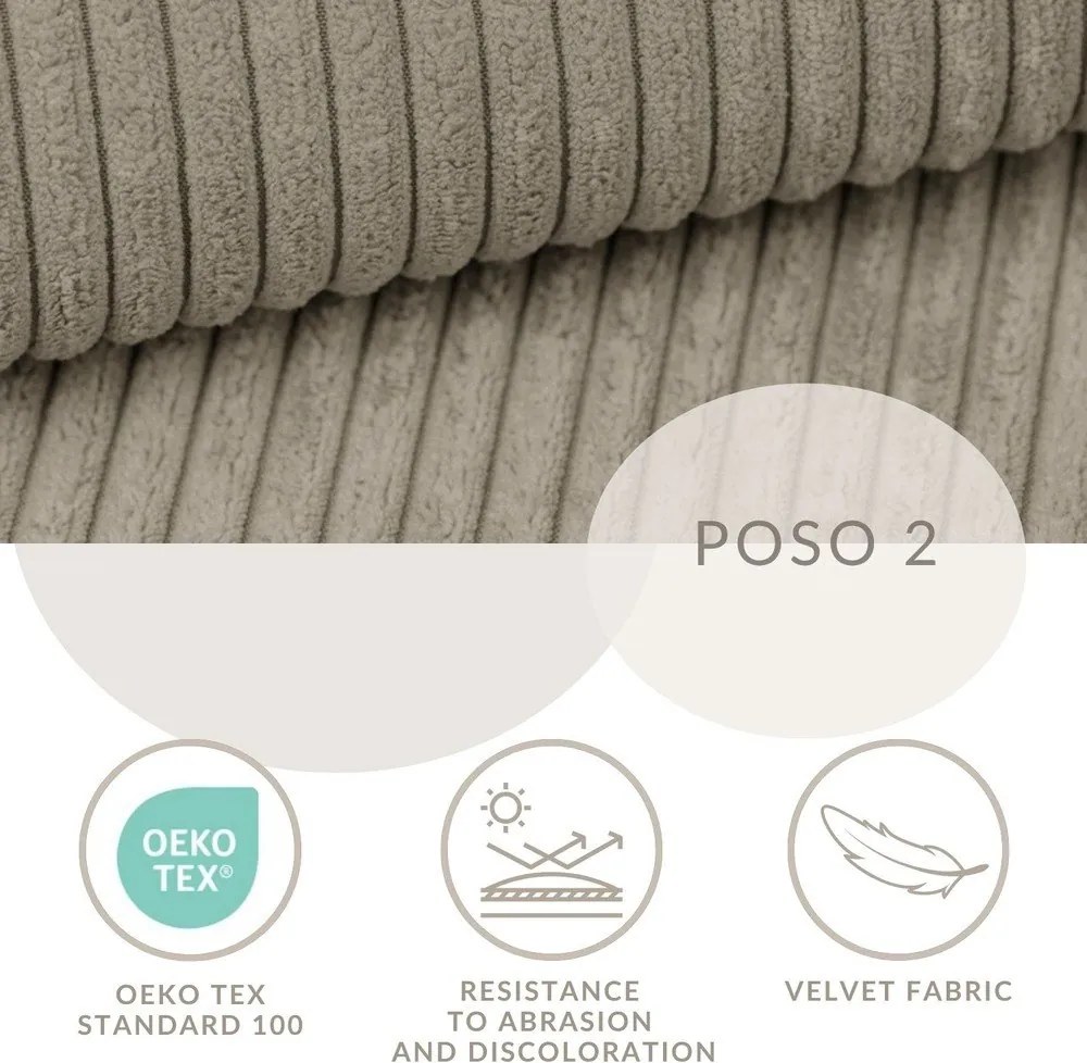 Beżowe łóżko kontynentalne ze schowkiem 200x200 cm Tasca – Maison de Rêve