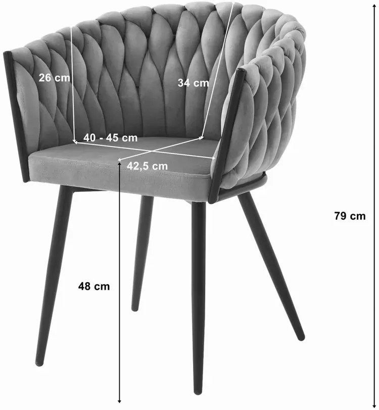 Ciemnoróżowe stylowe krzesło do salonu E6-Z31
