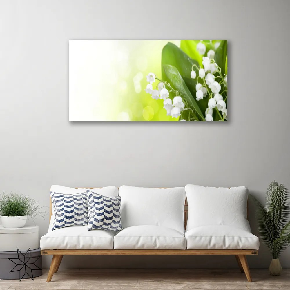 Obraz Canvas Konwalie Liście Kwiaty Łąka