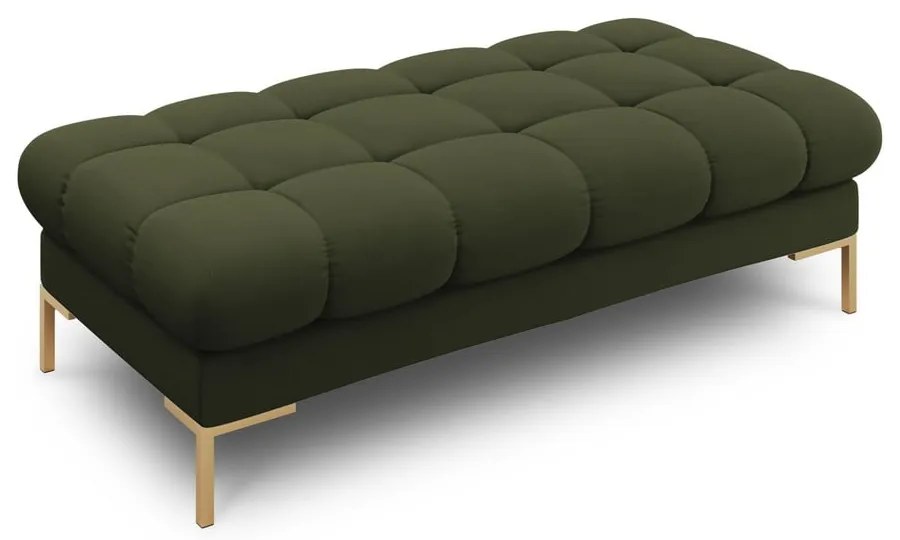 Zielona tapicerowana ławka Bali – Cosmopolitan Design