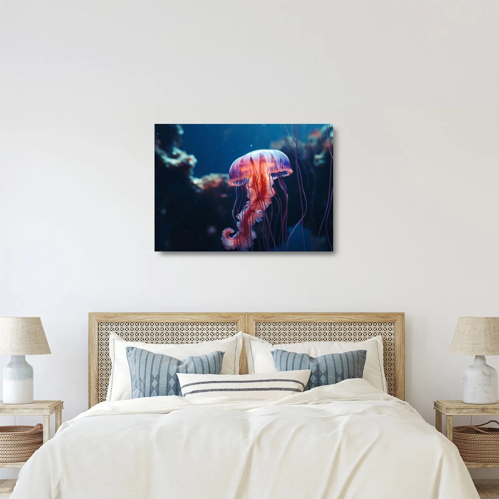 Obraz na szkle - Meduza (70x50 cm)