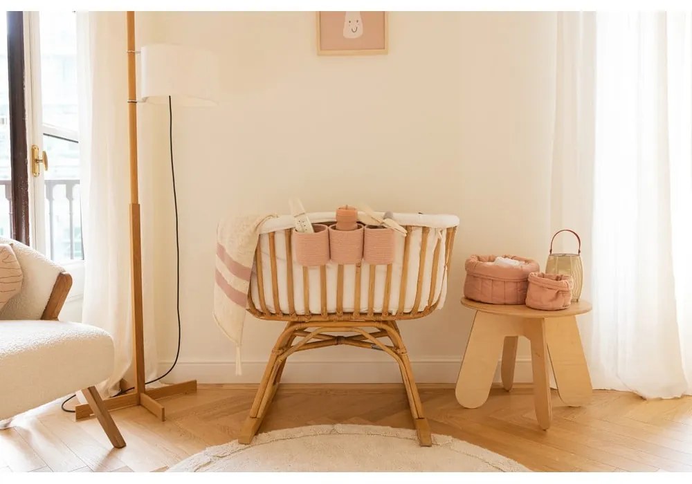 Jasnoróżowe tekstylne pojemniki dziecięce zestaw 2 szt. ø 30x20 cm Bambie Vintage Nude – Lorena Canals