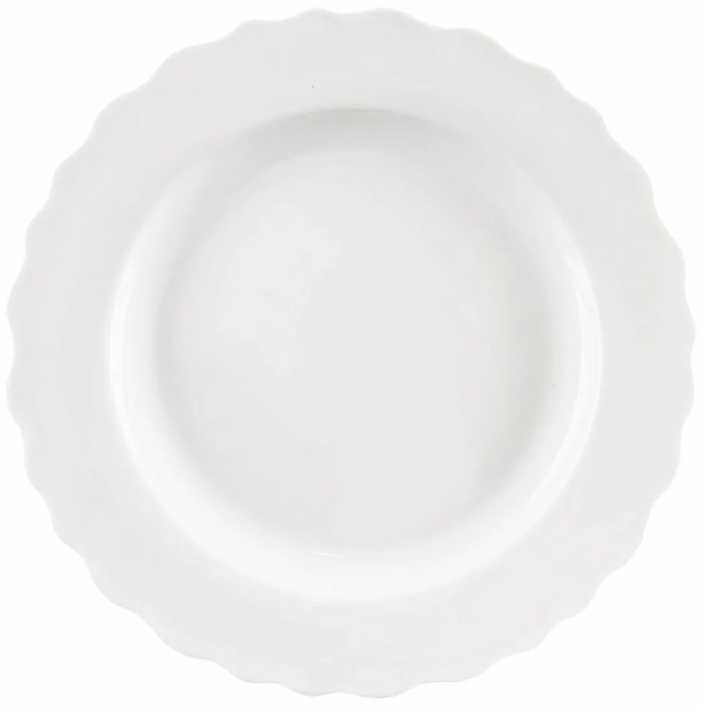 Orion Porcelanowy płytki talerz MONA fale, śr. 24,5 cm